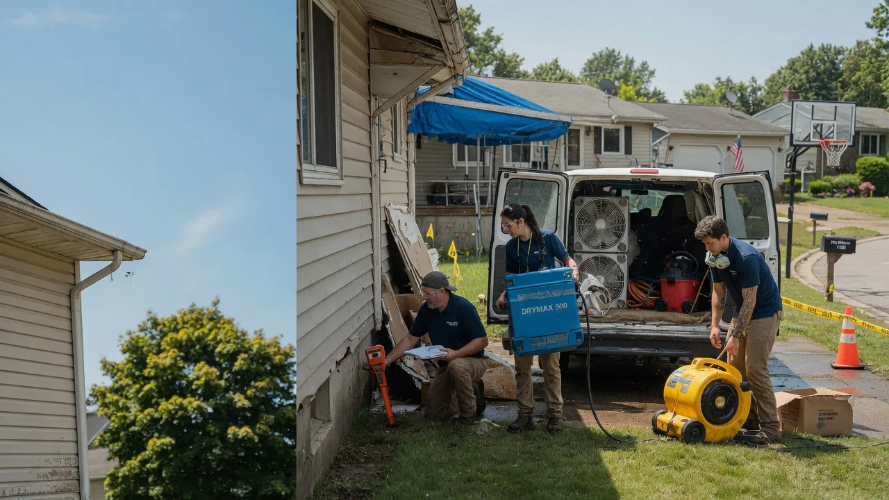 Ceiling Leak Cleanup in Elm Grove, WI near me